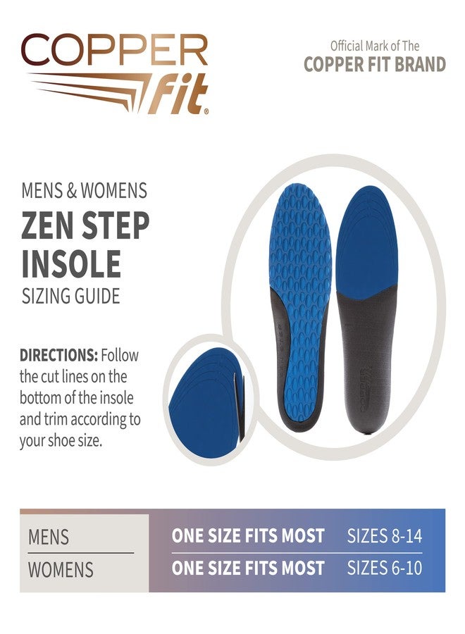 Copper Fit Women's Zen Step Comfort Insole, 1 Pair of Size 6-10, Pack of 1 - Image 3